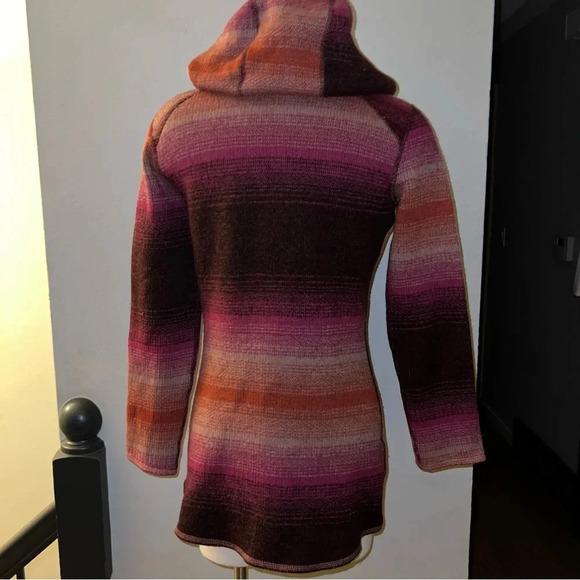 prAna Women’s Wool Blend Pink Purple Ombré Sweater Sz XS - Picture 2 of 8